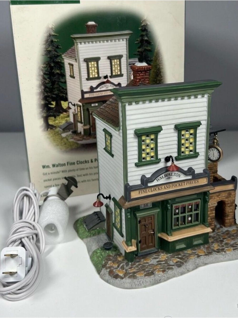 Dept 56 WM Walton Fine Clocks & Pocket Pieces 56628 New England Village Series